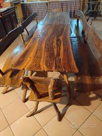 tavolo ulivo artigianale 