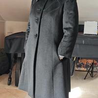 Cappotto nero Mazzi overwear 100%lana taglia L