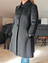 Cappotto nero Mazzi overwear 100%lana taglia L