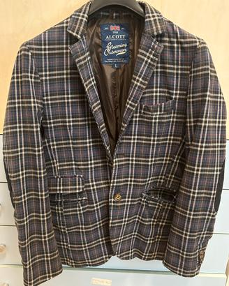 Blazer monopetto maschile a quadri Alcott