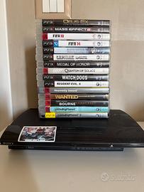 PS3 non funzionante (solo corpo) + 15 giochi