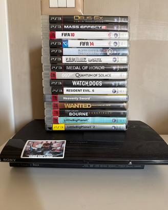 PS3 non funzionante (solo corpo) + 15 giochi