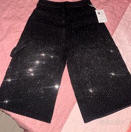 Bermuda di jeans con strass