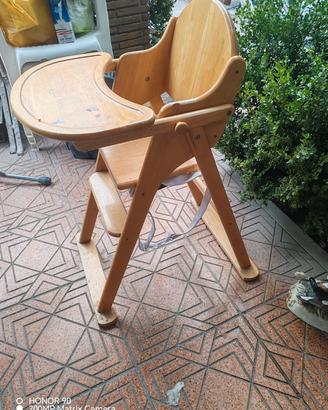sediolone in legno massello 