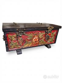 Scatola Bauletto Vintage  in Legno Artigianale 
