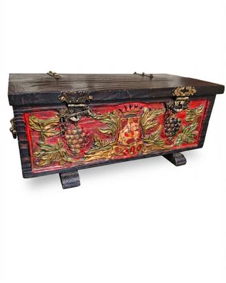 Scatola Bauletto Vintage  in Legno Artigianale 