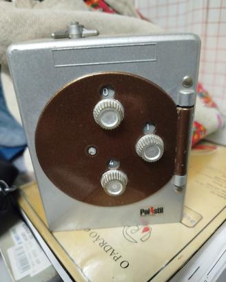 salvadanaio Polistil in metallo con manopola rotta