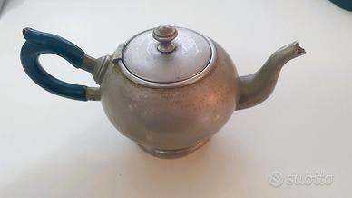 Antica teiera in peltro inizio ’900 stile francese