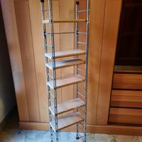 scaffale legno e acciaio