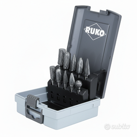 Set 10 Frese Rotative Tungsteno RUKO 116003RO