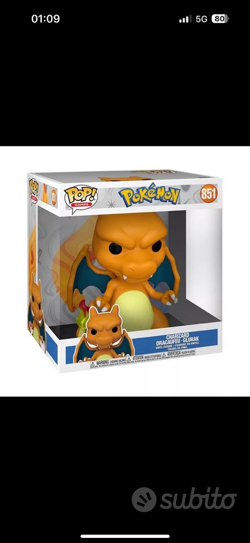 Funko Pop Pokemon Charizard 851 JUMBO 10’’ 25cm - Collezionismo In ...