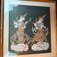 Quadro batik thailandese