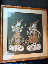 Quadro batik thailandese