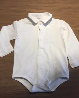 Camicia body neonato il gufo taglia 12 mesi