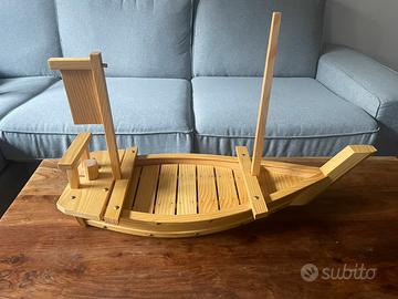 Barca legno sushi - 60 cm