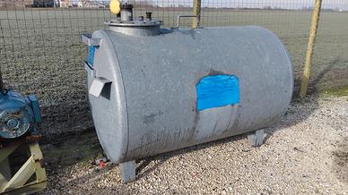 Cisterna per gasolio zincata 1500 lt