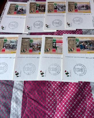 8 cartoline, 150º anniversario dell’unità d’Italia