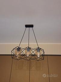 3 lampadari Nuovi (2 tripla luce e 1 singolo)