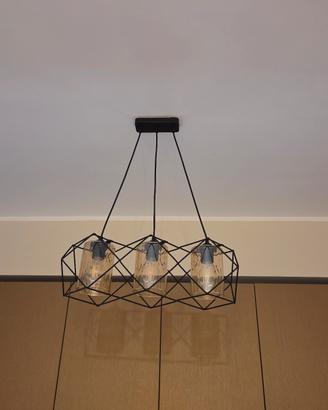 3 lampadari Nuovi (2 tripla luce e 1 singolo)