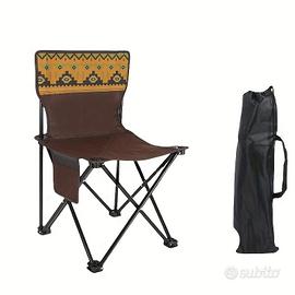 Sedia da Campeggio Pieghevole comoda e pratica