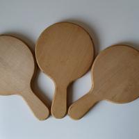 Set 3 palette taglieri in legno da cucina tondi