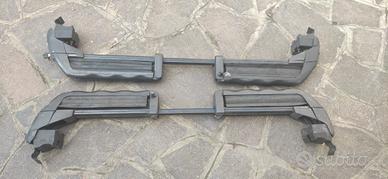 Barre porta pacchi con porta bici e porta sci