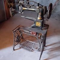 Macchina da cucire Singer antica, per calzolaio