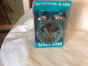 SVEGLIA SEVEN STAR SCHELETRATA NEW IN BOX ANNI 90