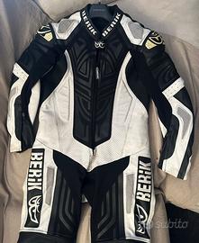 Tuta moto  in pelle, sportiva tg. 48 uomo