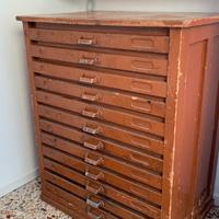 Cassettiera da tipografia