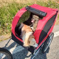 Carello per bicicletta per cani