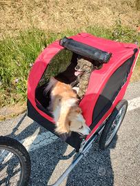 Carello per bicicletta per cani