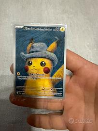 Pikachu grey felt svp 85 van gogh sealed originale