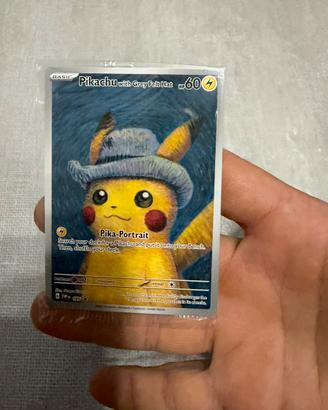 Pikachu grey felt svp 85 van gogh sealed originale