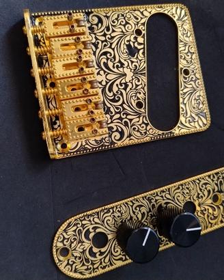 set completo Nero ed Oro per tele ... con ponte co