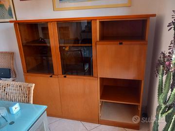 Mobile tinello +libreria  a ponte  con scrivania e