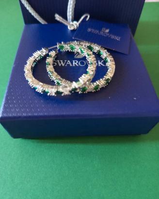 Swarovski orecchini a cerchio 
