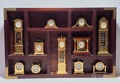Lotto Collezione 11 Orologi Miniatura Bucherer