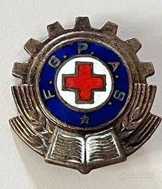 Croce rossa - Romania- Distintivo da bavero
