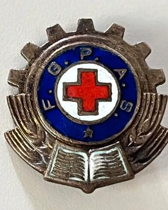 Croce rossa - Romania- Distintivo da bavero