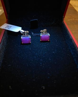 ORECCHINI RUBINI E ORO 3.94ct CERTIFICATI  IGI