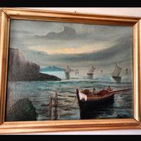 Quadro con cornice dorata cm 56x45