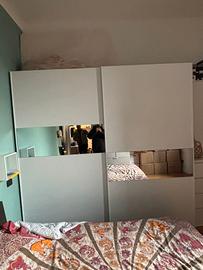 Armadio bianco ante scorrevoli 