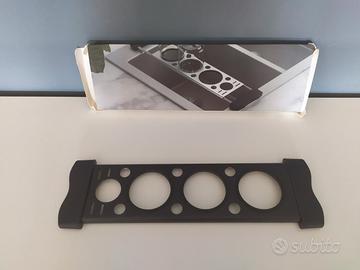 Nuovo Scolabicchieri stensibile nero e argento 