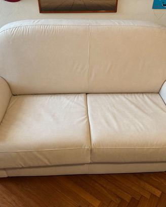 Divano Letto FELIS -VERA PELLE–Materasso Altaflex