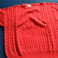 Maglione in cotone da  uomo rosso XL