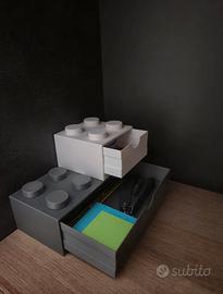 Cassettiera scrivania LEGO modulare 3D