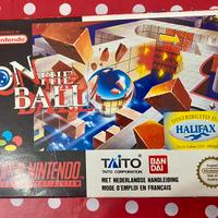ON THE BALL TAITO SUPER NINTENDO SNES FAH