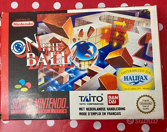 ON THE BALL TAITO SUPER NINTENDO SNES FAH