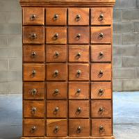 Mobile antico cassettiera in legno massello